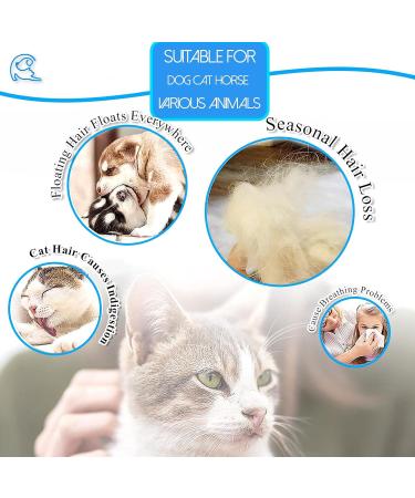 SSRIVER Petement Fur Care Glove - Gentle Depilation & Massage for Dogs Cats & Horses - Blue Mitt for Short & Long Fur - Buy Online on GoSupps.com