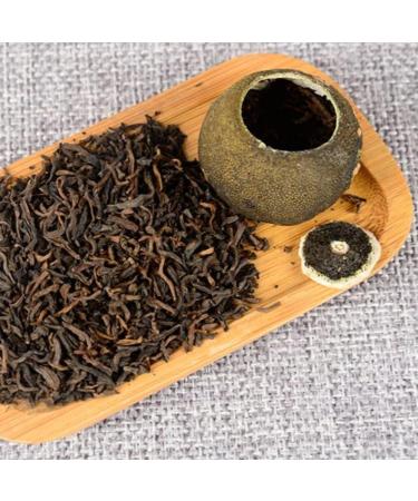 HQZM Xinhui Xiaoqinggan Tangerine Puer Ripe Tea Palace Tangerine Fruit with Natural Fragrance of 500g - Buy Online on GoSupps.com
