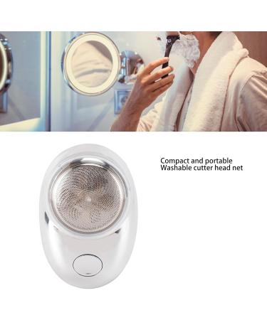 Portable Electric Beard Clipper - USB Rechargeable Stainless Steel Trimmer for Travel - Powerful & Stylish Electroplate Silver - Buy Online on GoSupps.com