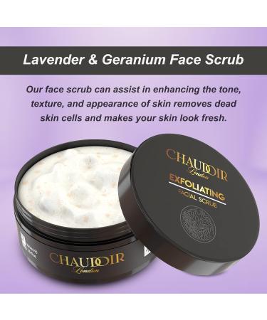 Chaudoir London Face Exfoliator Clears Pores Fades Scars Banishes Blackheads Enriched with Coconut Oil & Vitamin E 100ml - Buy Online on GoSupps.com