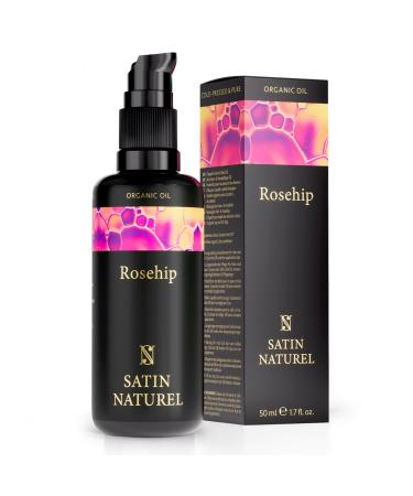 Organic rose oil - 100% pure rosehip oil cold -pressed - facial oil body oil massage oil hair Oil - wild rose oil rose hip oil for the care of dry skin - anti -fold effect - organic oil 50ml - Buy Online on GoSupps.com