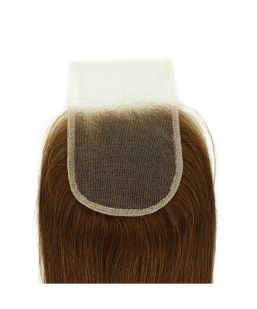Shop Mila Top Lace Closure - 4 x 4 Brazilian Remy Human Hair Medium Brown 4# - 14/35cm - 100% Smooth Quality for Your Perfect Styles - Buy Online on GoSupps.com