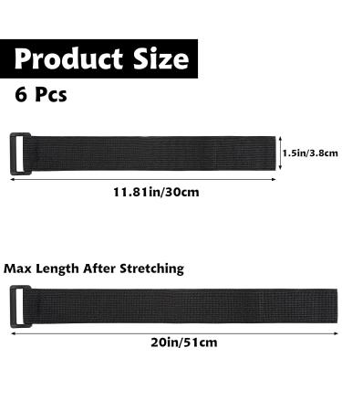 Buy Sibba 6Pcs Adjustable Bicycle Pant Leg Straps | Military Ankle Safety Bands for Cycling Climbing & Outdoor Sports - Buy Online on GoSupps.com