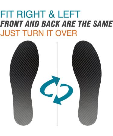 Carbon Fiber Insole for Foot Conditions - Arthritis, Mortons Toe, Turf Toe | 1 Piece 23.5cm (Women's Size 8, Men's 7) - Buy Online on GoSupps.com