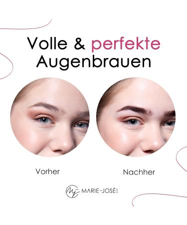 Marie-Jos & Co Dark Brown Eyebrow Powder - Compact Makeup for Natural Looking Eyebrows - Includes 3g Powder & Brush - All Day Soft Finish - Buy Online on GoSupps.com