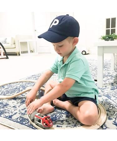 Monogrammed Toddler & Kids Baseball Cap - Adjustable Navy Hat for Ages 2-5 | Tiny Expressions - Buy Online on GoSupps.com