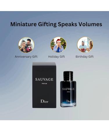 Dior Sauvage Parfum for Men - .34 oz./10ml Mini Sauvage 0.33 Fl Oz (Pack of 1) - Buy Online on GoSupps.com