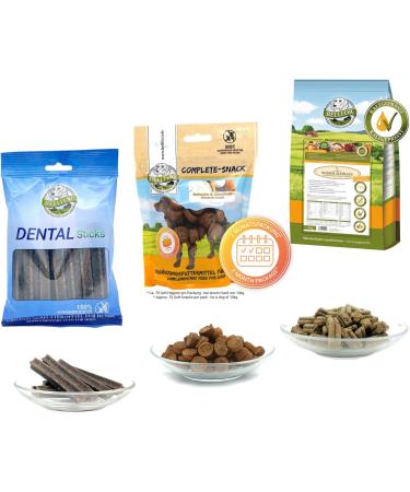 Bellfor Rottweiler Food Set 4.250 kg Contains Cold-Pressed Dog Food Delicious Treats and Dental Care Products for Dogs - Buy Online on GoSupps.com