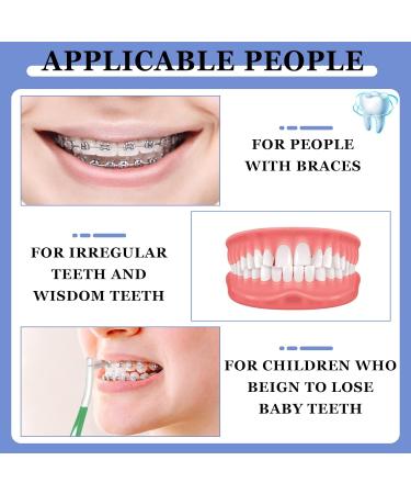 6 Pcs Double Ended Orthodontic Toothbrushes for Braces - Teen & Adult Manual Toothbrushes - Buy Online on GoSupps.com