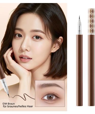 Crayon sourcils courb R sistant l'eau ultra fin avec double pointe microfourche maquillage longue dur e pour pr cision | Pour les jours soir e f te mariage maison cole bureau - Buy Online on GoSupps.com