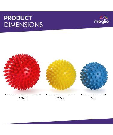 Buy Meglio Fascia Ball Massage Set - Trigger Point Therapy for Back Legs & Feet | Free Exercise Instructions - Buy Online on GoSupps.com