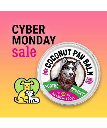 Hemptrex Dog Paw Balm Soother & Moisturizer - 2 oz - Shea Butter, Coconut Oil, Beeswax - Heal & Repair Cracked Paws, Snout & Elbows - Snow & Dry Weather Protection - Buy Online on GoSupps.com