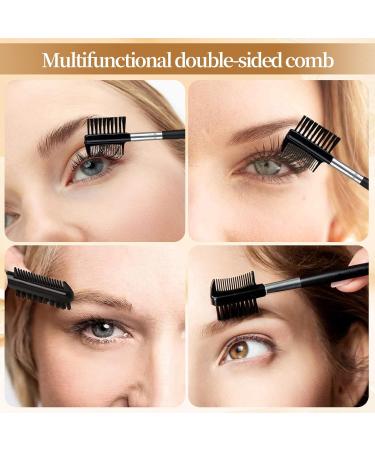 2-Piece 2-in-1 Eyebrow Brush Set | Double-Sided Comb & Separator for Perfect Eyebrows | Essential Women s Cosmetic Tools - Buy Online on GoSupps.com
