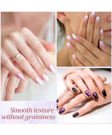 FRIUSATE 14 Boxes White Chrome Nail Powder - Glazed Donut Pearlescent Mirror Effect Glitter for DIY Nail Art - 7 Styles Available - Buy Online on GoSupps.com