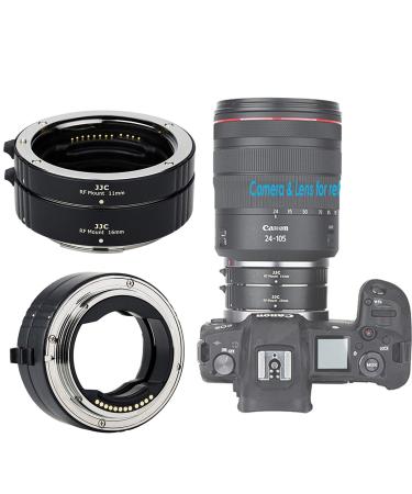 JJC Canon RF Mount Auto Focus Automatic Extension Tubes, Macro Photography Adapter for Canon Mirorless Camera EOS R R5 R6 Ra RP, Closeup Portrait, Brass Mount Gilt Metal Contact, 11mm + 16mm Tube - Buy Online on GoSupps.com