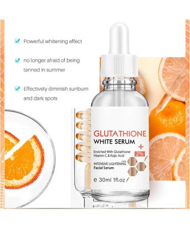 Glutathione Face Neck Skin Whitening Serum Freckle Dark Spots Removal Serum Glutathione Whitening Freckle Serum Moisturizing Vitamin C Essence Glutathione Whitening Face Serum - Buy Online on GoSupps.com