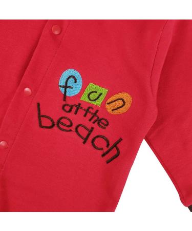 JiAmy Newborn Baby Romper Cotton Footie Long Sleeve Sleepsuit Pajamas Dog 0-3 Months - Buy Online on GoSupps.com