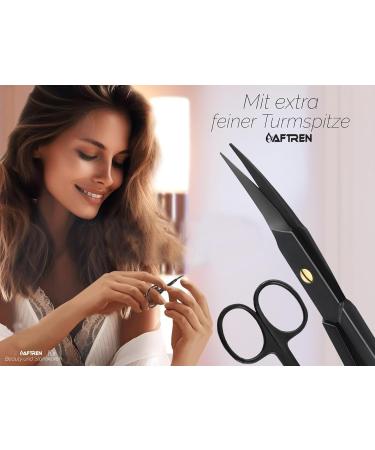 Cuticle Scissors Extra Fine Nail Scissors Professional Stainless Steel Cuticle Cutter for Feet and Nails Cuticle Scissors for Cuticle Remover 3.7 inch Black - Buy Online on GoSupps.com