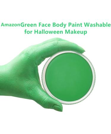 Go Ho Amazon Green Face and Body Paint Makeup 25g - Professional Water-based Creamy to Gel Formula for Adults, Children, Cosplay, SFX, Costumes, Festivals, Halloween - Buy Online on GoSupps.com