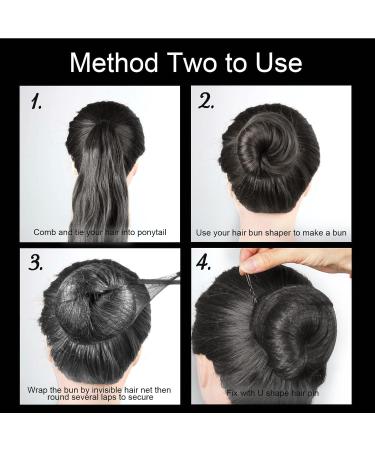 Teenitor Black Invisible Hair Net Set - 30pcs Mesh Nets for Ballet Girls, Women, and Dance Child + 10 Elastic Hair Ties & 40 U Shape Hair Pins - Buy Online on GoSupps.com