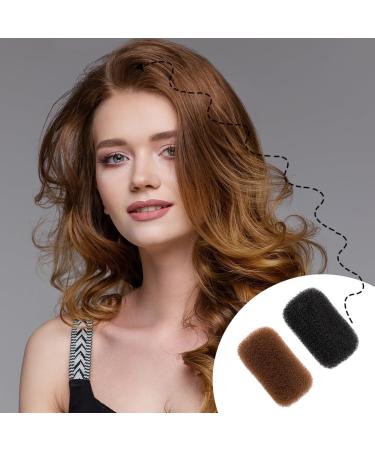 2Pcs Charming Hair Pads for Beehive Hair Styles - Black and Brown - Buy Online on GoSupps.com