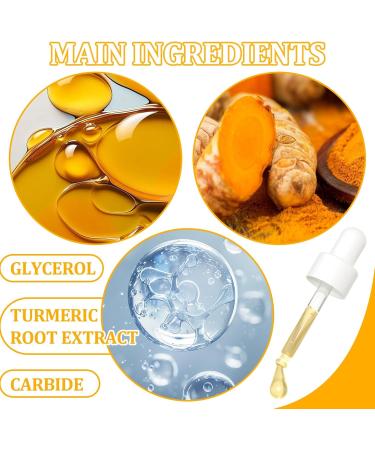 2PCS Turmeric Face Body Serum Turmeric Serum for Face Moisturizing Facial Serum Oil - Buy Online on GoSupps.com