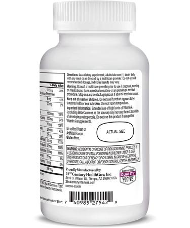 21st Century Sentry Senior Womenâ€™s Multivitamin & Multimineral 50+ - 100 Tablets - Buy Online on GoSupps.com