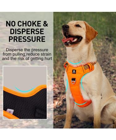 Buy Reflective Dog Harness for Large Dogs | Anti-Train Breathable & Comfortable - Buy Online on GoSupps.com