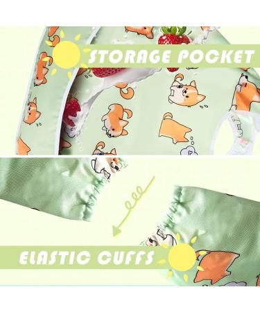 Waterproof Long-Sleeved Baby Bib with Large Pocket - Little Dimsum Little Puppy Design - Buy Online on GoSupps.com