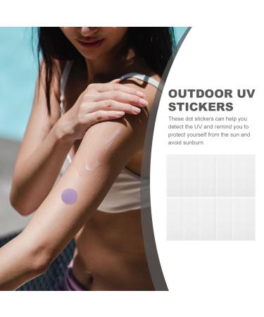 UPKOCH UV Detection Stickers - 10 Sheets for Sunscreen Reminder & UV Testing Patches | UV Reapply Stickers for Safe Sun Protection - Buy Online on GoSupps.com