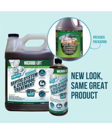 6-Month Supply Septic Tank Treatment Enzymes - 32oz Original Formula for Grease, Fats, Oils, and Tissue - Buy Online on GoSupps.com