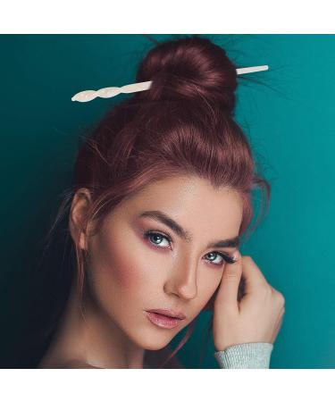 Beaupretty Acetate Hair Sticks - Twist Design Chopsticks (2pcs) - Japanese Vintage Hair Accessories - Buy Online on GoSupps.com