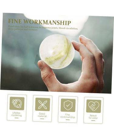 JECOMPRIS 3 Set Gymnastics Ball & Acupressure Hand Lampshade - Jade Health Ball for Daily Exercise & Fitness | International Shipping - Buy Online on GoSupps.com