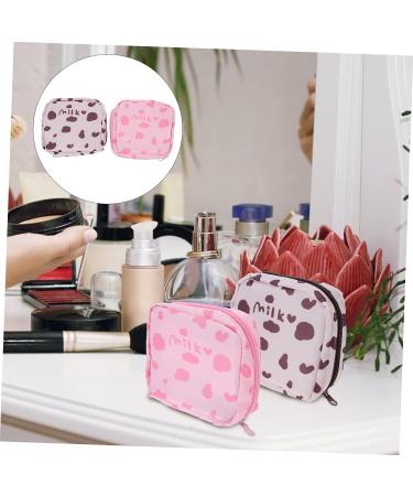 Lurrose 2pcs Napkin Storage Bag - Cute Travel Makeup & Period Wet Bag Assorted Colors - Compact Plush Coin, Tampon, & Change Bags - 13x11.5x4.5cm - Buy Online on GoSupps.com
