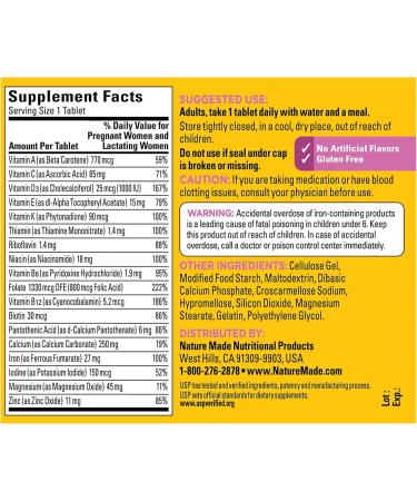 Nature Made Prenatal Multi Dietary Supplement 90 Tablets ea ( Pack of 2) - Buy Online on GoSupps.com