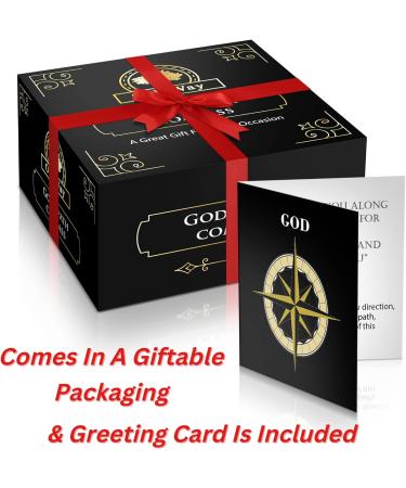 OakiWay God's Path Compass - Religious Gifts for Men | Baptism, Communion, Confirmation, Graduation | Personalized Wooden Case - Buy Online on GoSupps.com