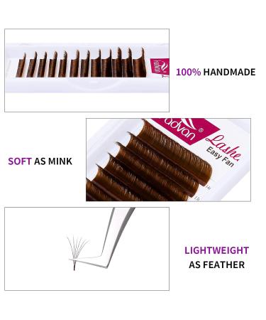 Self-Subject Volume Eyelash Extensions 0.07mm D Color - Easy Fan Lashes Mixed Tray (8-14mm) for Stunning Russian Volume - Buy Online on GoSupps.com