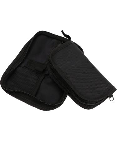 Healvian Diabetic Glucose Meter Bag - 4pc Organizer Set, Portable Travel Carrying Bag - Black (19x14.5x1cm) x2 - Buy Online on GoSupps.com