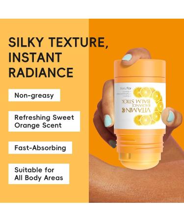 Baume hydratant la vitamine C Baume hydratant clat portable pour le soin du visage formule l'acide hyaluronique et au collag ne pour la s cheresse les ridules et le teint terne - Buy Online on GoSupps.com