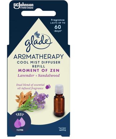 Glade Aromatherapy Essential Oil Diffuser Refill - Lavender & Sandalwood Scent 17.4 ml - Pack of 1 for Home Aromatherapy & Air Freshening - Moment of Zen - Buy Online on GoSupps.com