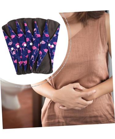 Washable Cloth Menstrual Pads Set | Reusable Light Incontinence & Menstrual Liners | Charcoal Fibre | Purple Napkin Towels - Buy Online on GoSupps.com