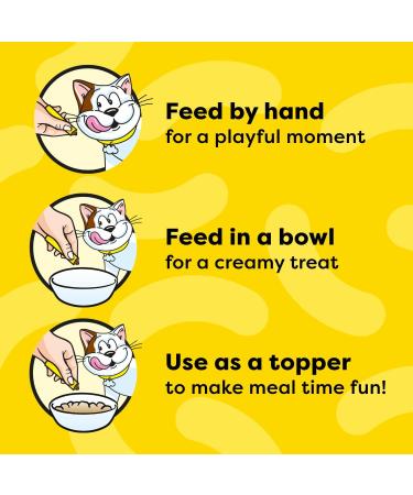 Temptations Creamy Puree Adult Lickable Cat Treats Chicken Multi Pack 16 pouches 192g Chicken Multi Pack 192 g (Pack of 1) - Buy Online on GoSupps.com