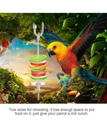 Stainless Steel Food Holder for Birds | Fruit & Vegetable Skewers for Parrots Budgies & Small Animals - Buy Online on GoSupps.com
