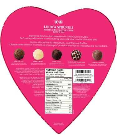 Lindt Lindt Valentine Gourmet Truffles Heart (Assorted Fine Chocolates) Gift Box 177g 177 Grams - Buy Online on GoSupps.com
