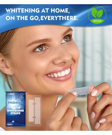 Anpatio Teeth Whitening Strips - 42 Non-Slip Treatments for Safe, Enamel-Friendly Whitening - Includes Mouth Opener - Non-Sensitive Formula - Buy Online on GoSupps.com