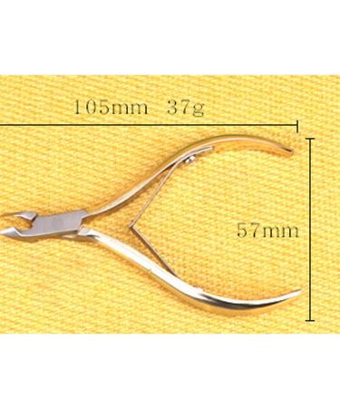Wohlstand Professional Gold-Plated Carbon Steel Cuticle Nippers - Stainless Steel Cutter with Double Spring 6mm Jaw for Dead Skin Removal and Nail Care - Buy Online on GoSupps.com