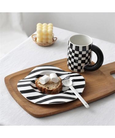 Dinnerware Dishes Plates 8 Inch Ceramic Plate Polka Dot Stripe Irregular Wave Ceramic Dessert Plate Pasta Plate Dinner Plate Ceramic Plates for Kitchen Parties Dinner Restaurant Family Party Plates ( 1 - Buy Online on GoSupps.com