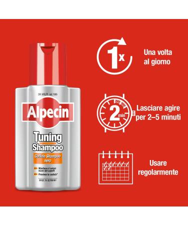  Alpecin Alpecin Tuning Caffeine Shampoo 2 x 200 ml | Treatment that preserves dark hair colour and promotes natural growth for men - Buy Online on GoSupps.com