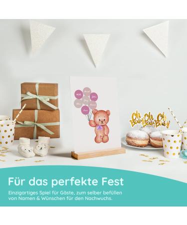 Baby Party Guest Book - Pink & Blue Elephant Baby Shower Gift | Homery Decor Ideas - Buy Online on GoSupps.com