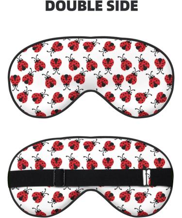 Adjustable Ladybird Sleep Mask - Double-Sided Soft Eye Covers for Perfect Shading & Reduced Eye Edema | International Shipping Available - Buy Online on GoSupps.com